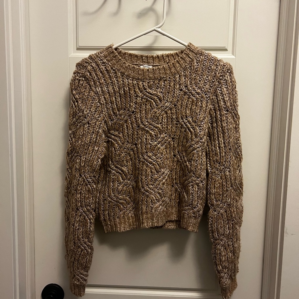 Garage Tan Knit Sweater